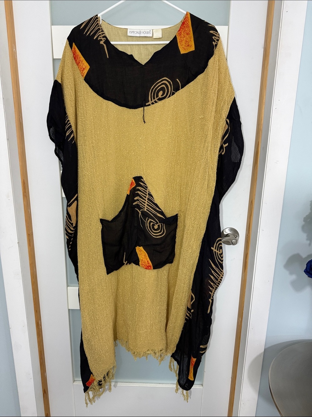 Bohemian Black & Mustard Maxi Dress by Dramaqueen Vogue